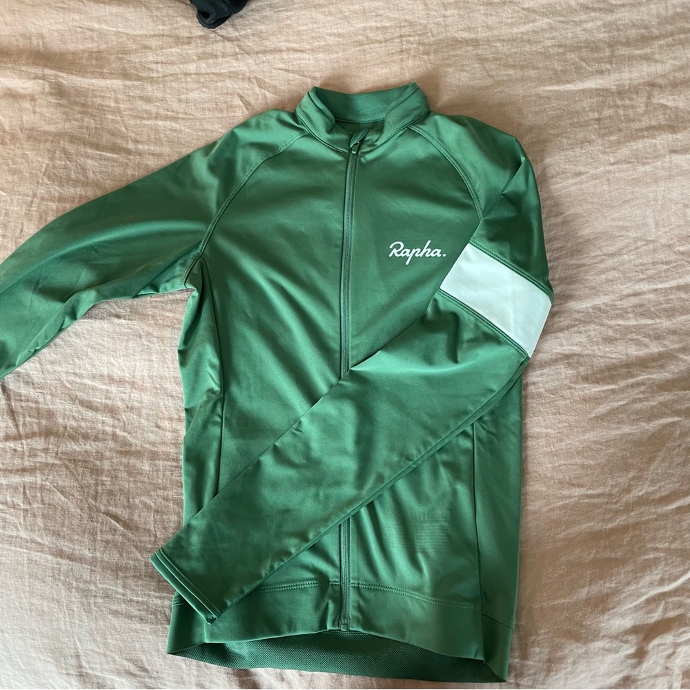 Rapha Green Fleece Cycling Jersey